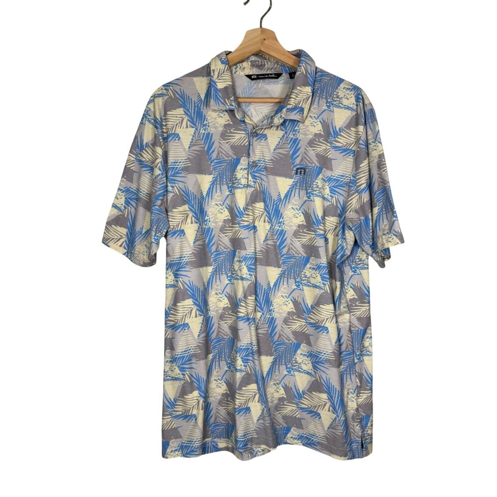 Travis Mathew Count Me In Geometric Tropical Polo Large